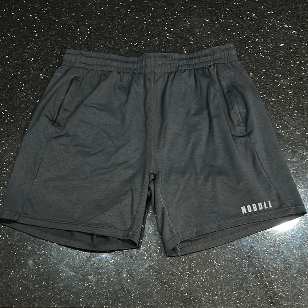 NOBULL Men’s Lightweight Knit Short Black 7” No Liner